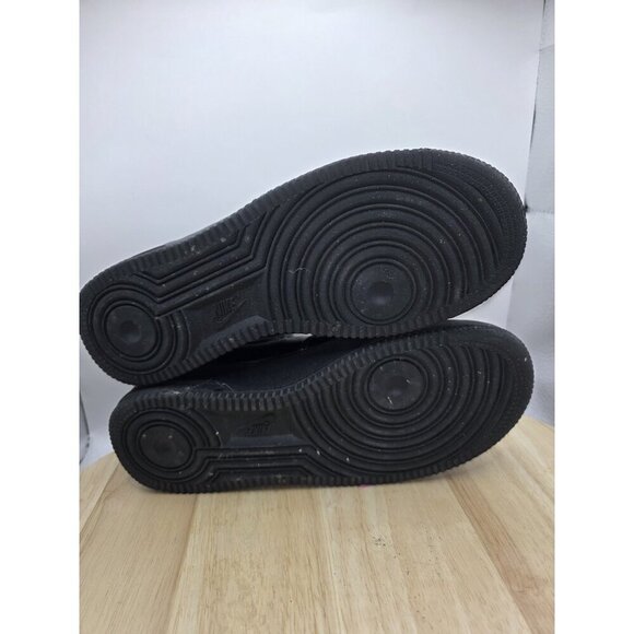 NIKE Air Force 1 -Mid Triple Black Sneakers Shoes - 315123-001 women’s Sz 6.5 - Picture 6 of 8